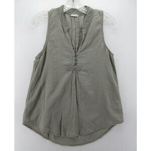 Transit Par Such Top 2 Henley Pullover Blouse Lagenlook Hi-Low Italy